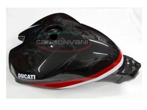 CARBONVANI Ducati Panigale Carbon Fuel Tank Cover (Ducati Corse)