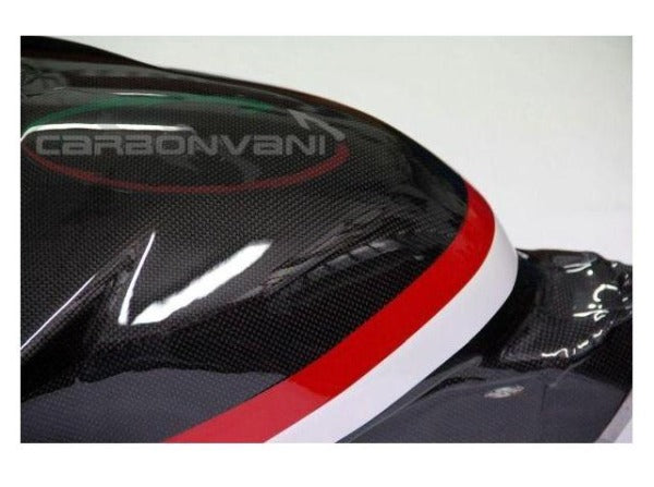 CARBONVANI Ducati Panigale Carbon Fuel Tank Cover (Ducati Corse)