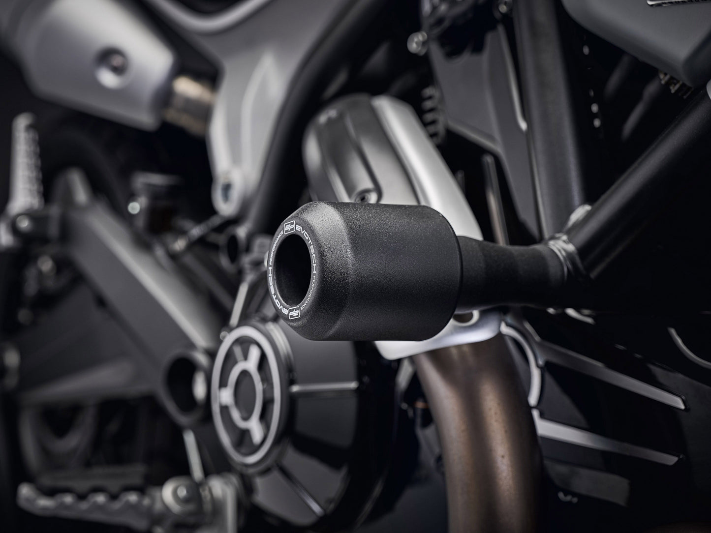 EVOTECH Ducati Scrambler 1100 Frame Crash Sliders – Accessories in MotoDeal – Motorcycle Accessories and Parts Online Shop