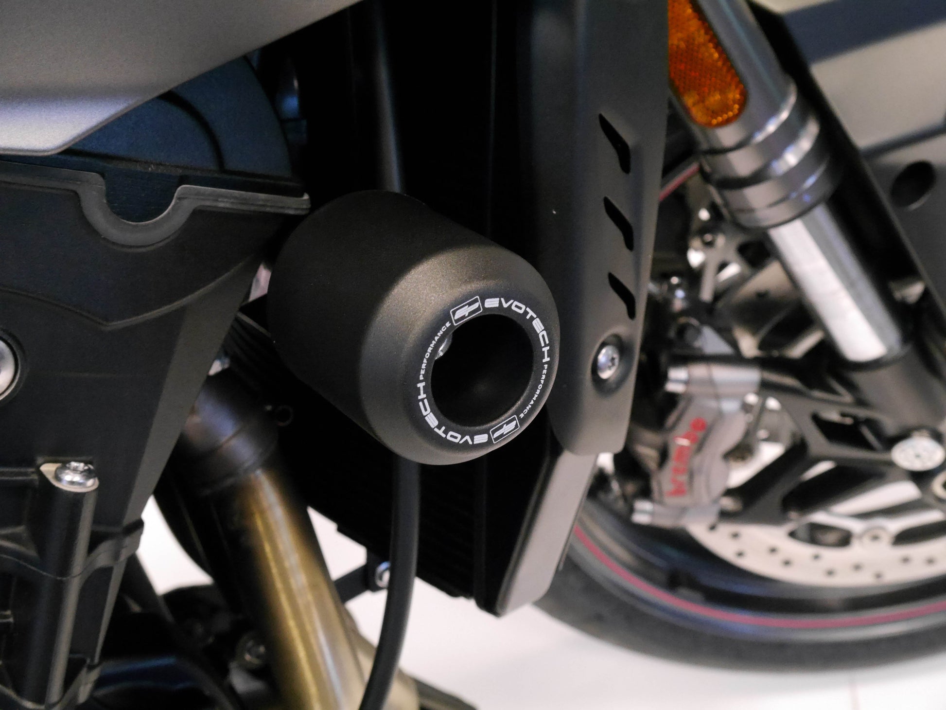 EVOTECH Triumph Street Triple (2013+) Frame Crash Protection Sliders – Accessories in MotoDeal – Motorcycle Accessories and Parts Online Shop