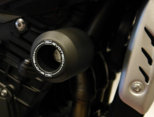 EVOTECH Triumph Speed Triple (2016+) Frame Crash Protection Sliders – Accessories in MotoDeal – Motorcycle Accessories and Parts Online Shop