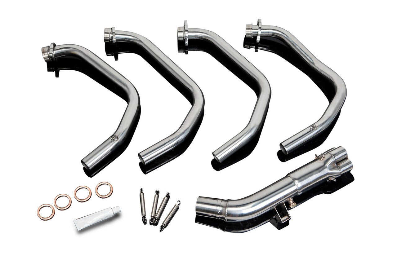 DELKEVIC Suzuki GSX1250FA Traveller Full Exhaust System with Stubby 14" Silencer