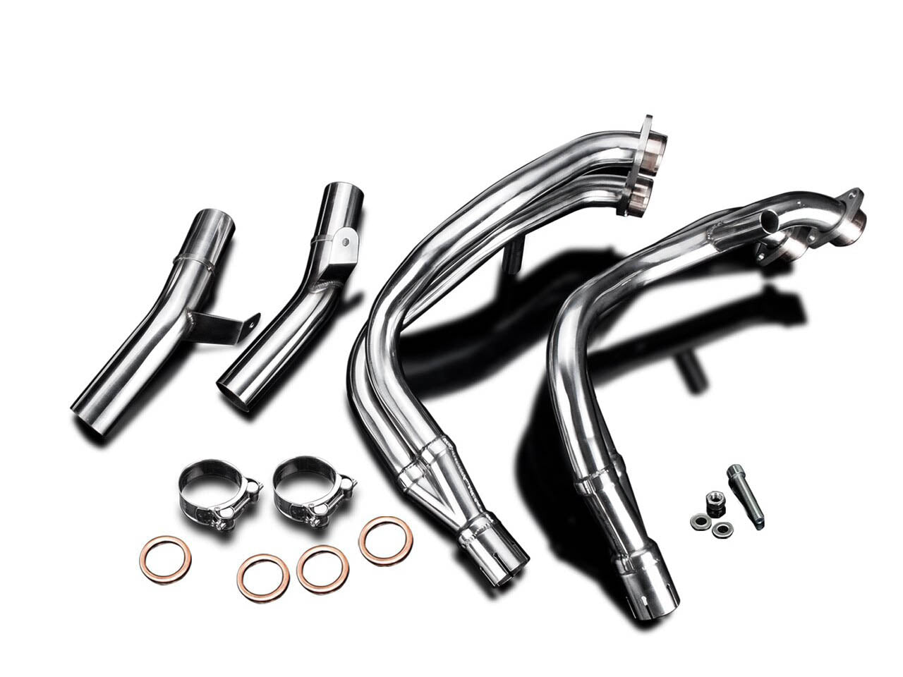 DELKEVIC Suzuki GSXR1300 Hayabusa (99/07) Full 4-2 Exhaust System with 13.5" X-Oval Titanium Silencers