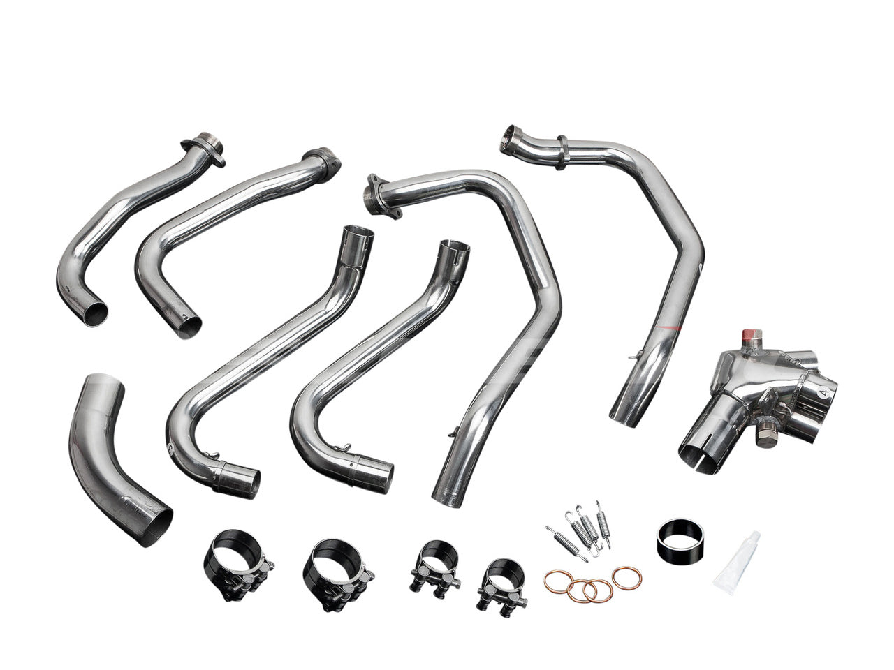 DELKEVIC Honda VFR800 Interceptor (98/01) Full Exhaust System with 13" Tri-Oval Silencer