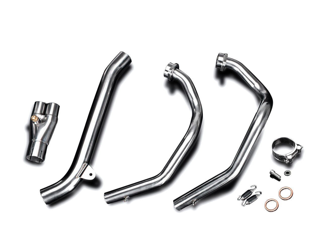 DELKEVIC Honda CRF1000L Africa Twin (16/19) Full 2-1 Exhaust System with Stubby 18" Silencer