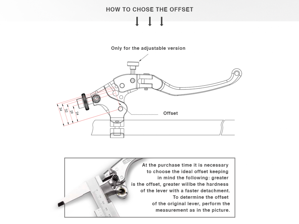 LCFR - BONAMICI RACING Clutch Master Cylinder (full adjustable lever)