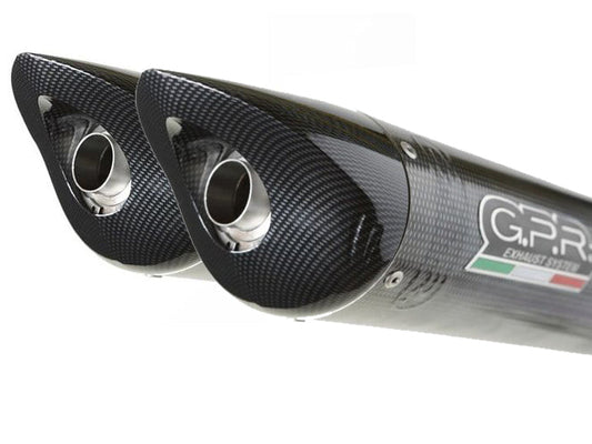 GPR Ducati Hypermotard 1100 Dual Slip-on Exhaust "Tiburon Poppy" (EU homologated)