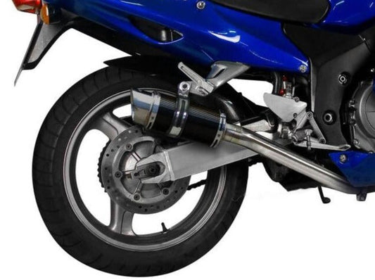 DELKEVIC Honda CBR1100XX Blackbird Full Exhaust System 4-1 with Mini 8" Carbon Silencer