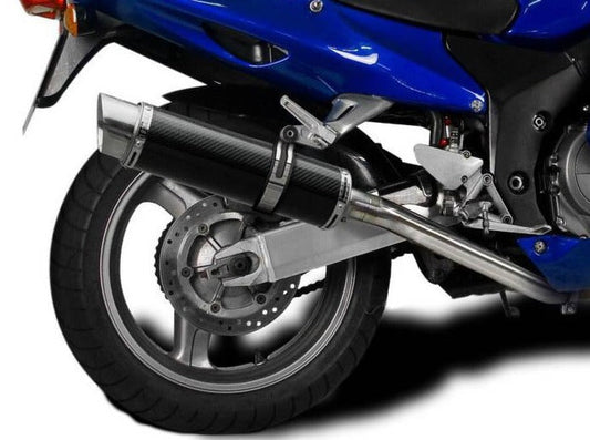 DELKEVIC Honda CBR1100XX Blackbird Full Exhaust System 4-1 with DL10 14" Carbon Silencer