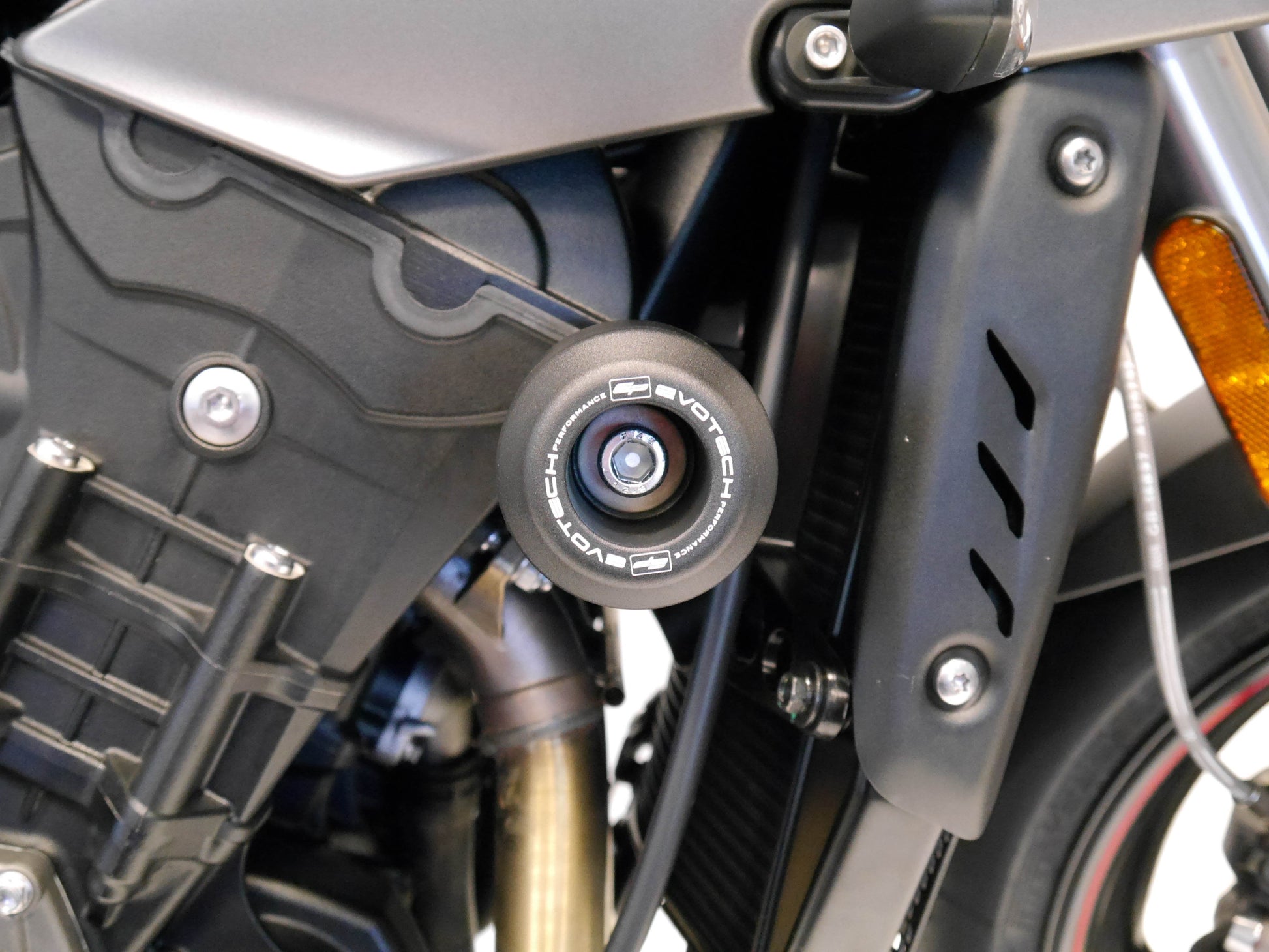 EVOTECH Triumph Street Triple (2013+) Frame Crash Protection Sliders – Accessories in MotoDeal – Motorcycle Accessories and Parts Online Shop