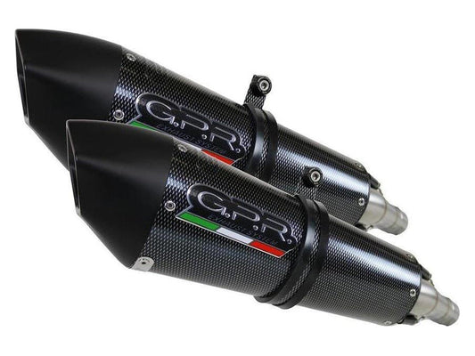 GPR Aprilia Tuono V2 Dual Slip-on Exhaust "GPE Anniversary Poppy" (EU homologated)