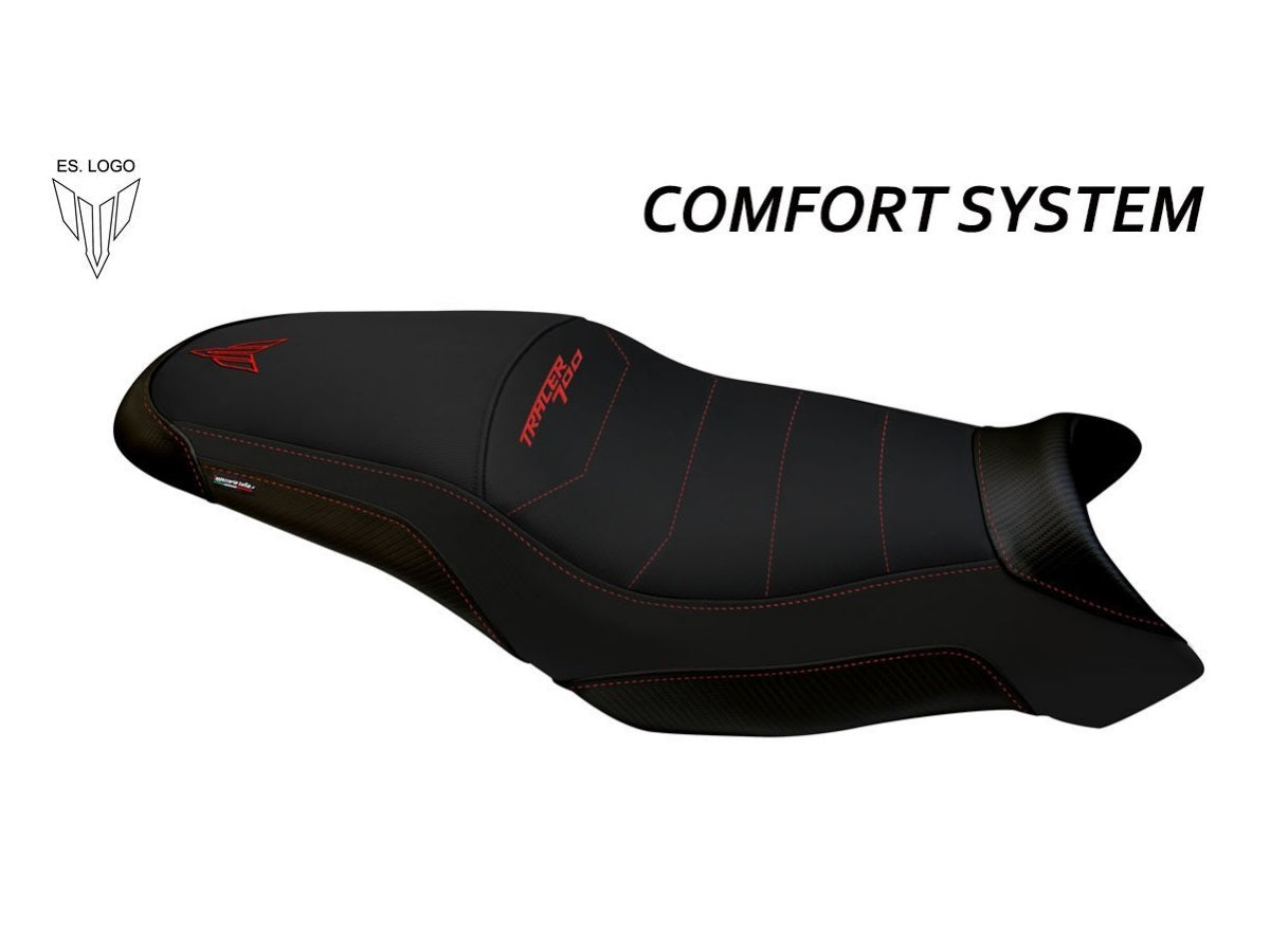 TAPPEZZERIA ITALIA Yamaha Tracer 7 (2021+) Comfort Seat Cover "Kindia Total Black"