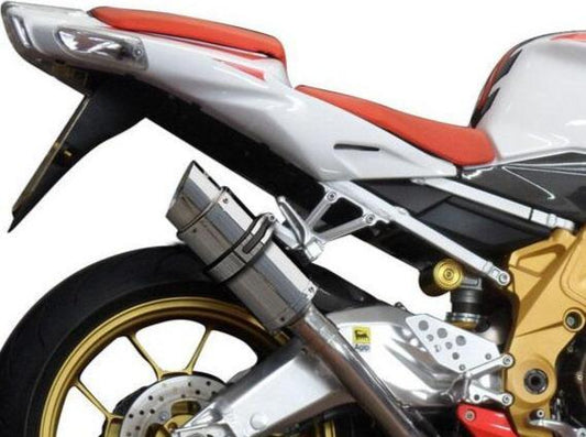 DELKEVIC Aprilia RSV 1000 R / Tuono V2 Slip-on Exhaust Mini 8"