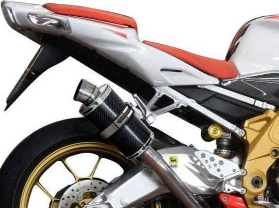 DELKEVIC Aprilia RSV 1000 R / Tuono V2 Slip-on Exhaust DS70 9" Carbon