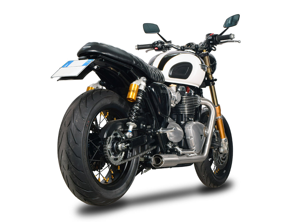 SPARK GTR8804 Triumph Bonneville T120 / Street Twin 900 (16/18) Full Exhaust System "Custom Works" (approved; polished)