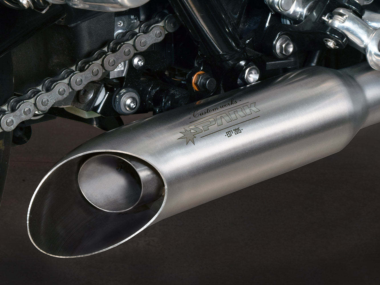 SPARK GTR8804 Triumph Bonneville T120 / Street Twin 900 (16/18) Full Exhaust System "Custom Works" (approved; polished)