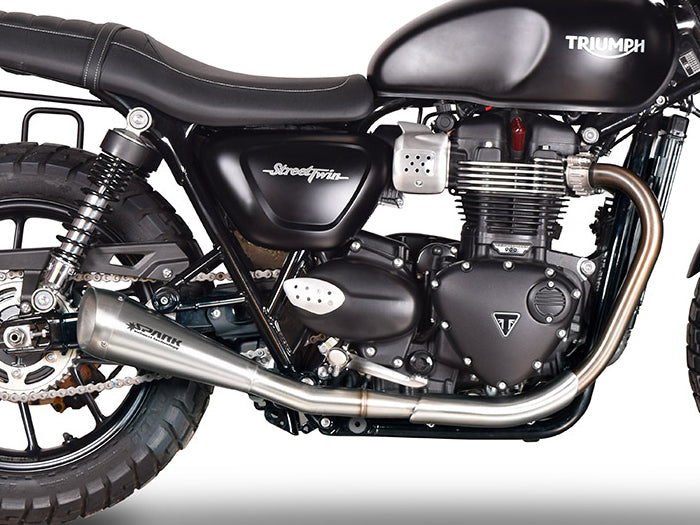 SPARK GTR0401 Triumph Street Twin 900 (16/18) Double Slip-on Exhaust "60's" (approved)