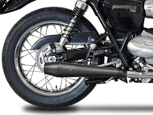 SPARK GTR0209 Triumph Bonneville T120 (16/18) Double Slip-on Exhaust "Sinfonia" (approved; black)