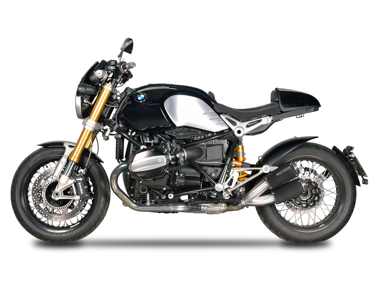 SPARK GBM0803 BMW R nineT (13/16) Double Slip-on Exhaust "MotoGP" (racing; dark)