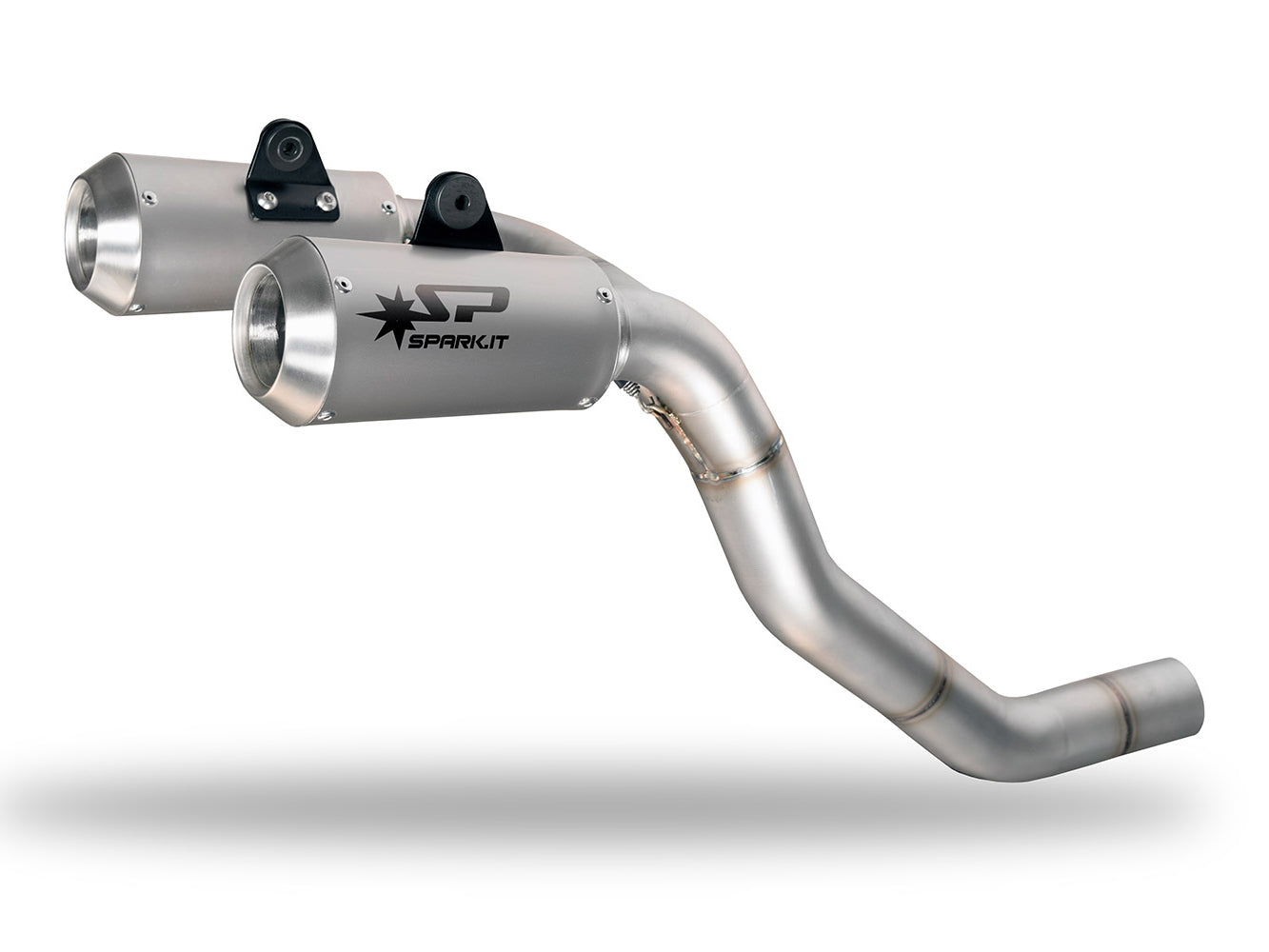 SPARK GDU0836 Ducati Monster 1200R (16/19) High Position Dual Slip-on Exhaust "MotoGP" (racing)