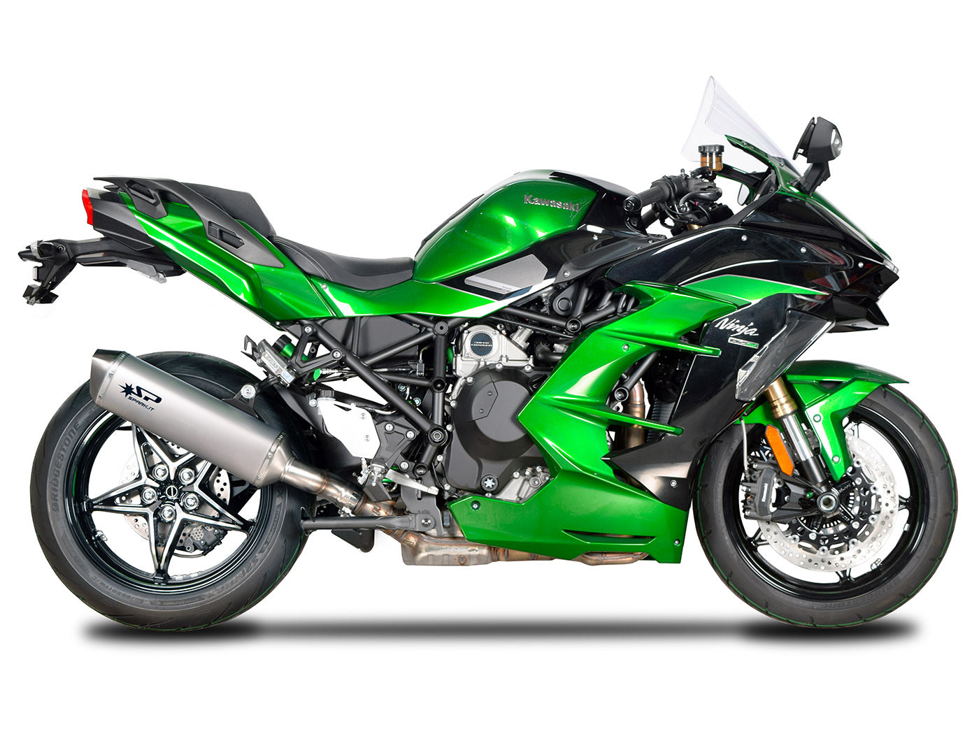 SPARK GKA0804 Kawasaki H2SX (18/19) Slip-on Exhaust "Force" (racing)