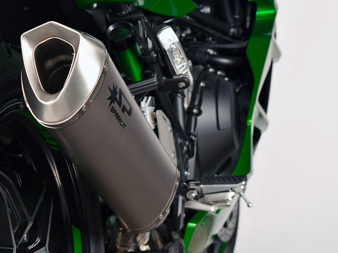 SPARK GKA0804 Kawasaki H2SX (18/19) Slip-on Exhaust "Force" (racing)