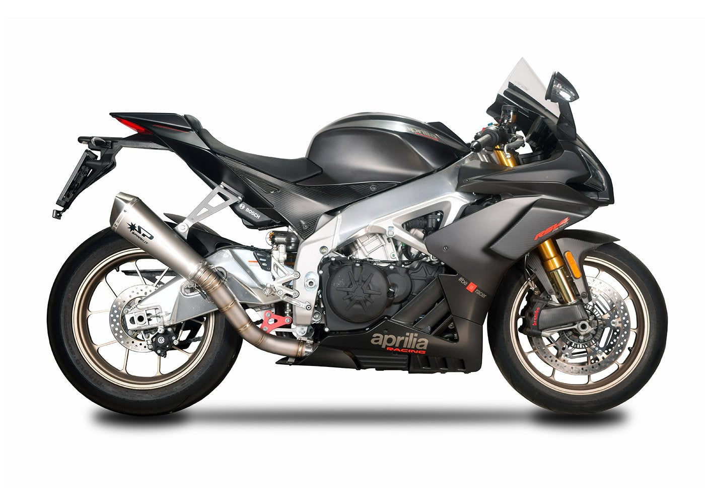 SPARK GAP0402 Aprilia RSV4 / Tuono V4 (2021+) Titanium Slip-on Exhaust "Konix" (racing)