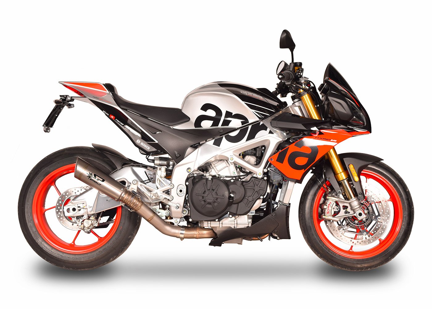 SPARK GAP0404 Aprilia RSV4 / Tuono V4 (17/20) Titanium Slip-on Exhaust "Grid-O" (racing)