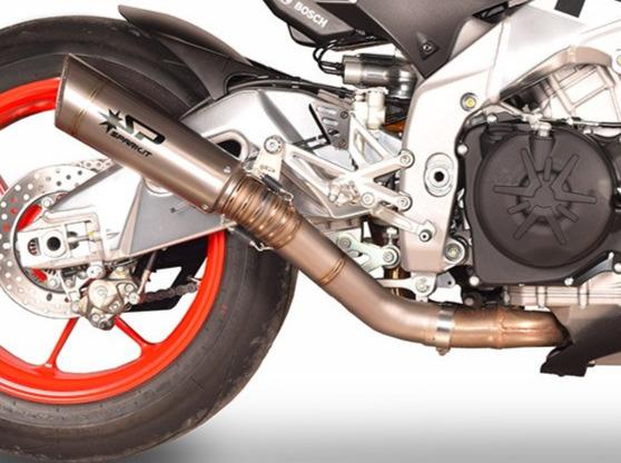 SPARK GAP0404 Aprilia RSV4 / Tuono V4 (17/20) Titanium Slip-on Exhaust "Grid-O" (racing)