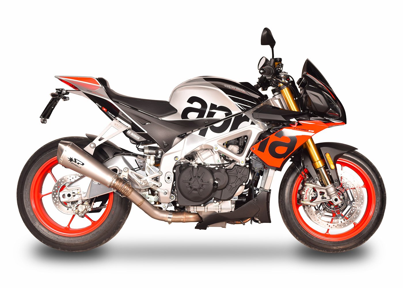 SPARK GAP0405 Aprilia RSV4 / Tuono V4 (17/20) Titanium Slip-on Exhaust "Konix" (racing)