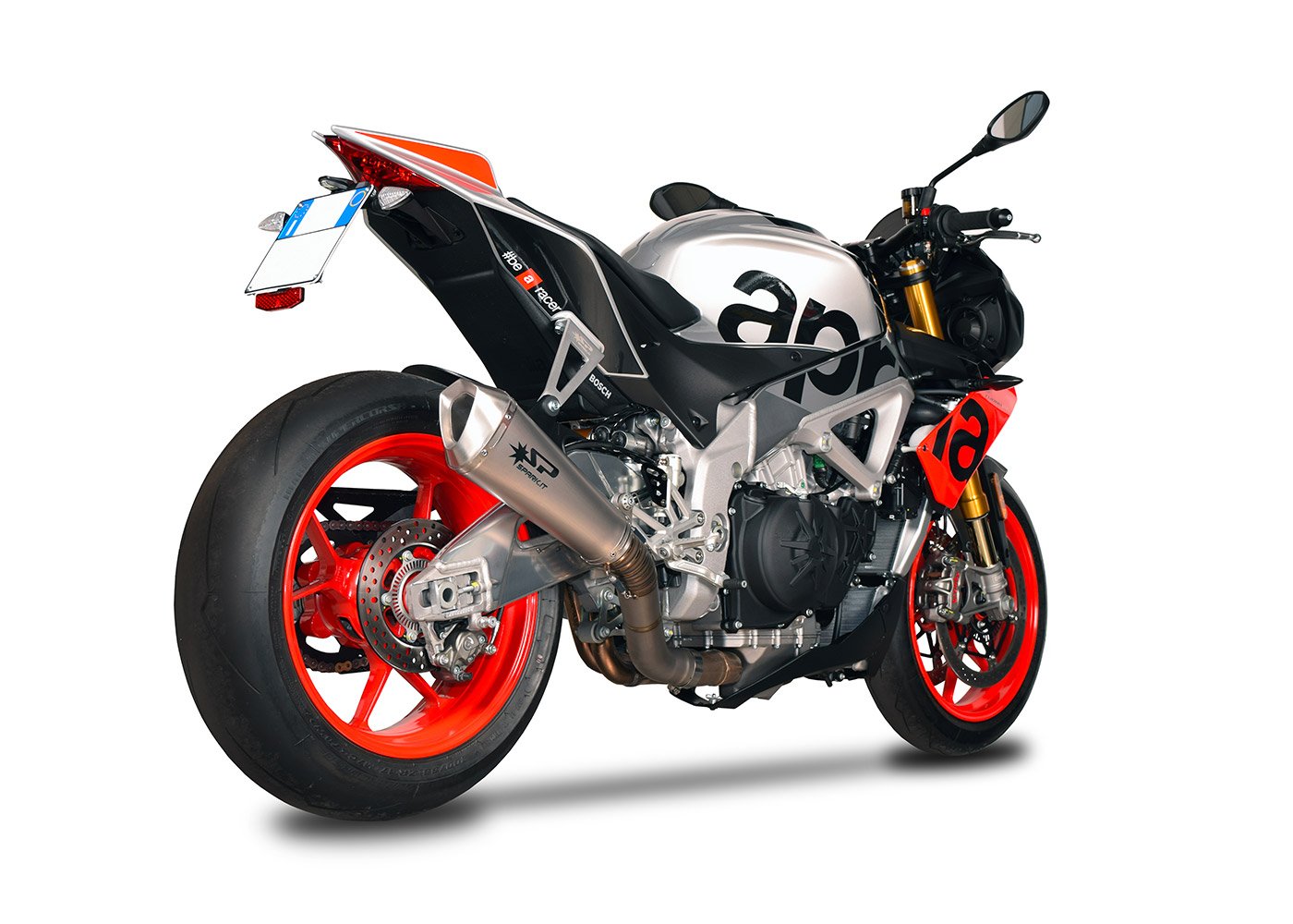 SPARK GAP0405 Aprilia RSV4 / Tuono V4 (17/20) Titanium Slip-on Exhaust "Konix" (racing)