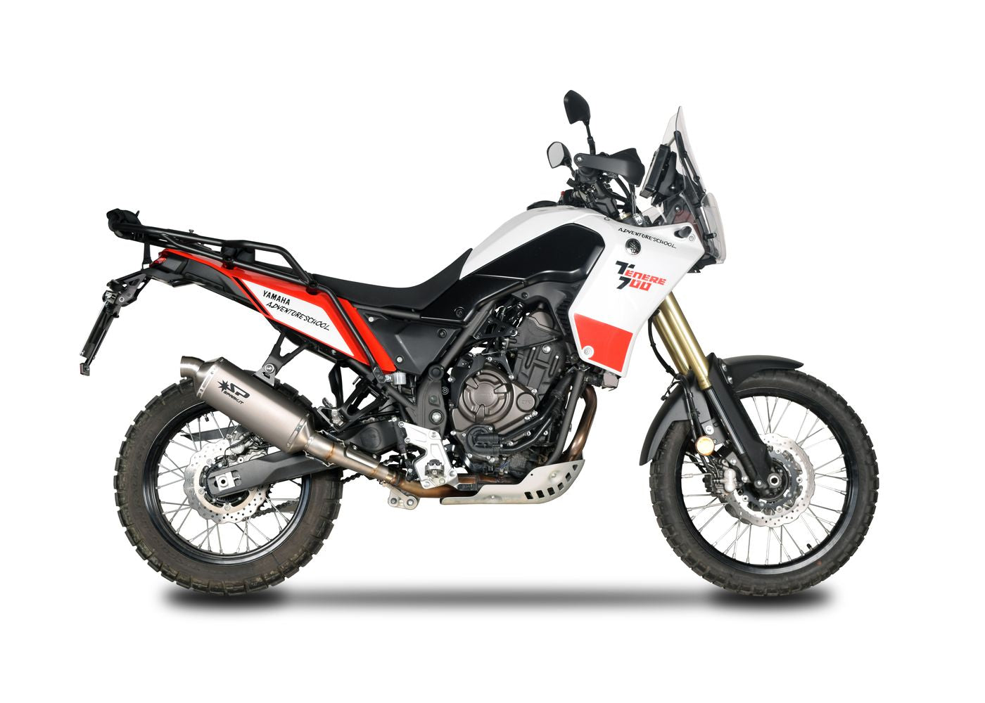 SPARK GYA1601 Yamaha Ténéré 700 (2019+) Slip-on Exhaust "Dakar" (EURO 5; titanium)