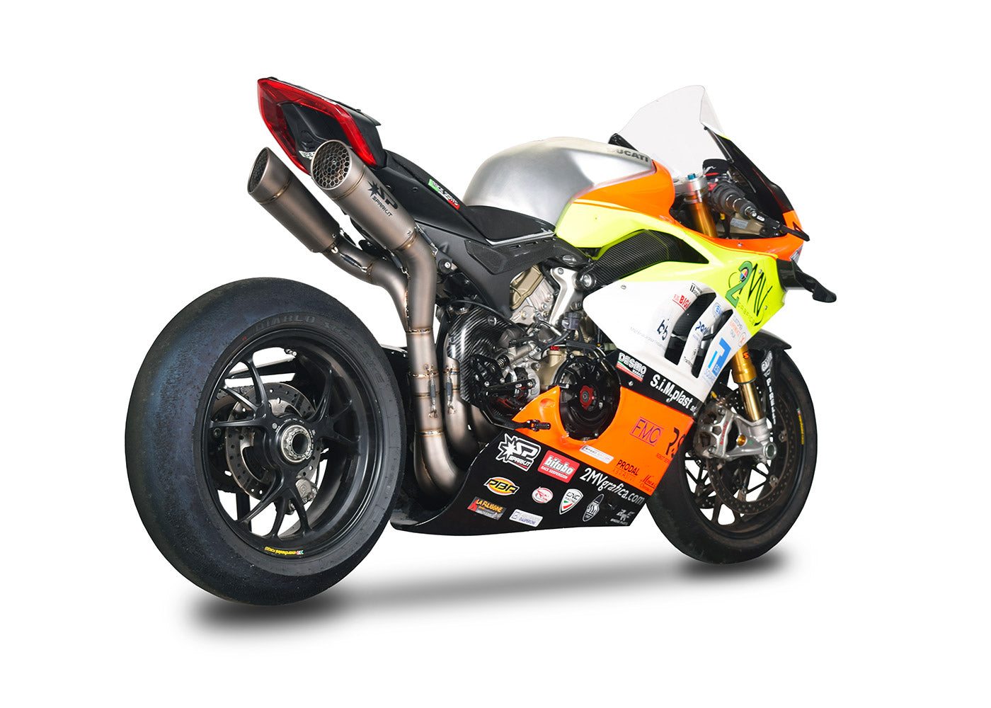 SPARK Ducati Panigale V4 Full Titanium Full Exhaust System Grid-o (r –  MotoDeal