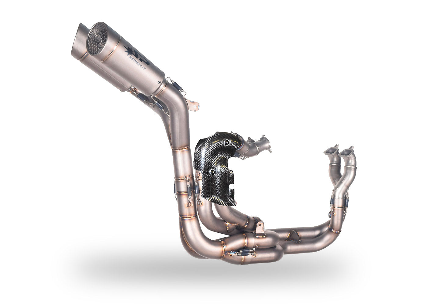パーツ Ducati V4S - Spark 3/4 Underseat Exhaust SPARK Ducati Panigale V4 Full Titanium Exhaust System 