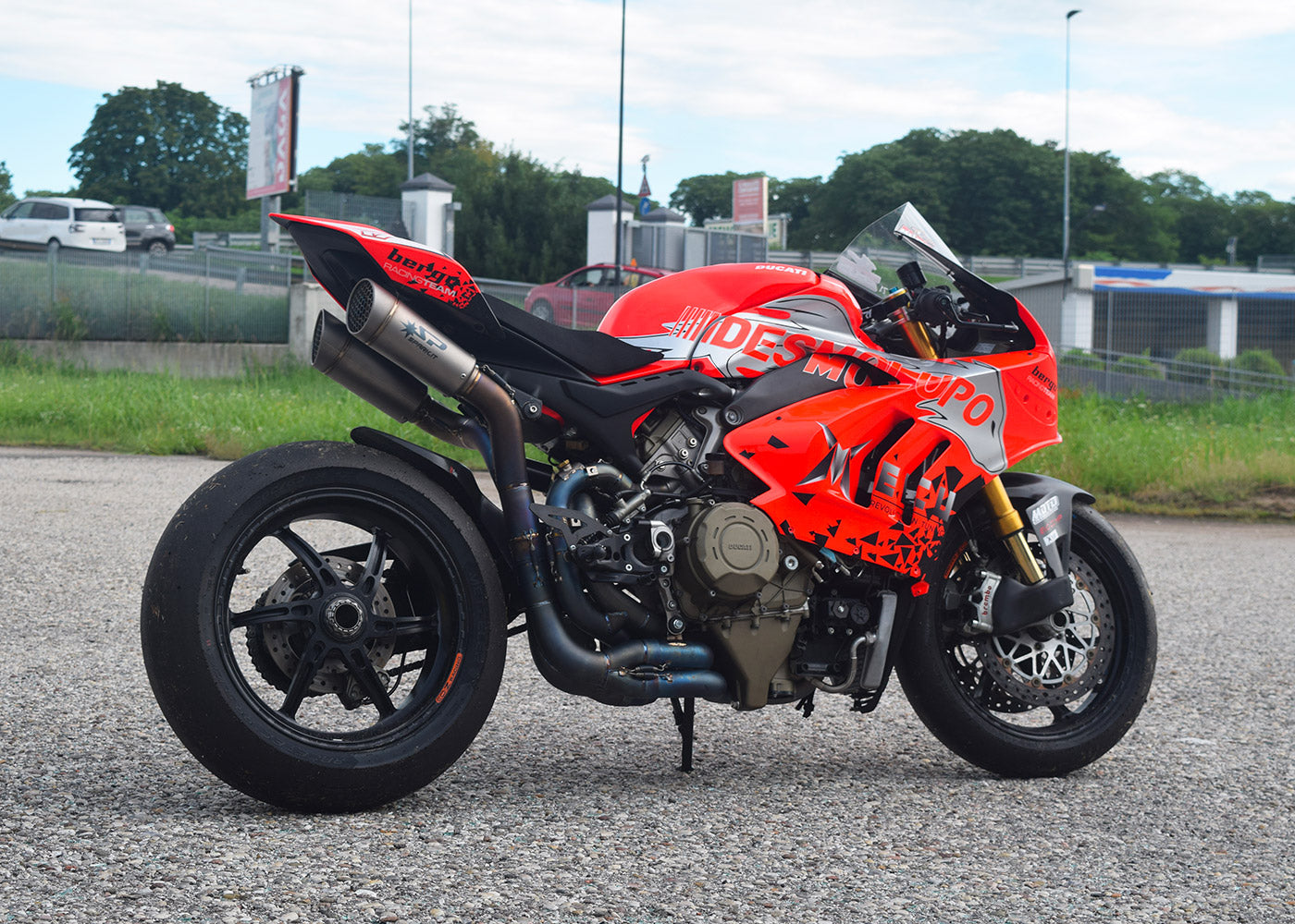 SPARK GDU8845 Ducati Panigale V4 (2018+) Full Titanium Full Exhaust System "GRID-O" (racing; underseat)