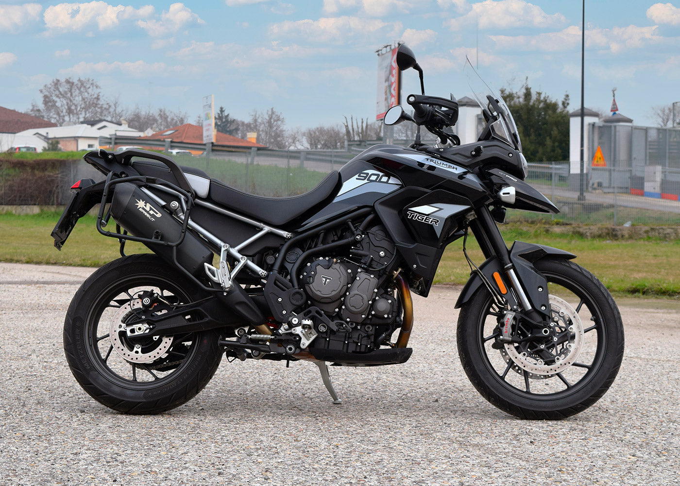 SPARK GTR0303 Triumph Tiger 900 (2020+) Titanium Slip-on Exhaust "Fighter" (EU homologated)