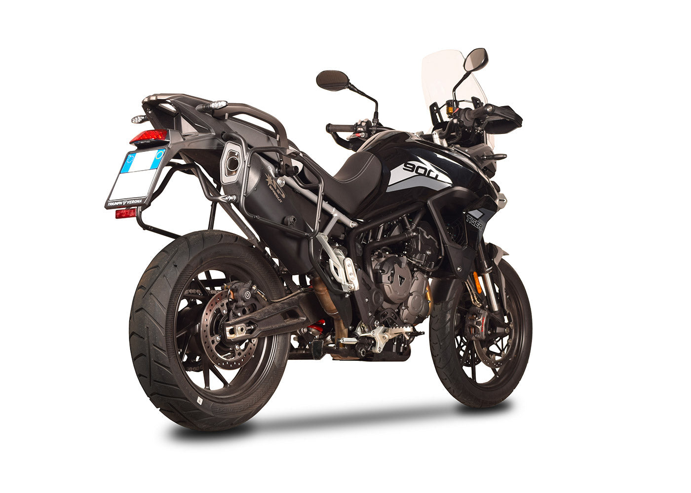 SPARK GTR0303 Triumph Tiger 900 (2020+) Titanium Slip-on Exhaust "Fighter" (EU homologated)