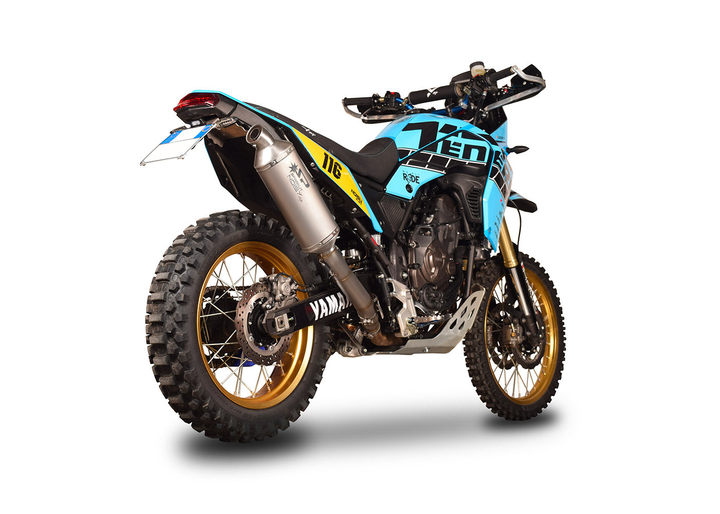 SPARK GYA1602 Yamaha Ténéré 700 Slip-on Exhaust "Dakar" (EU homologated; high)