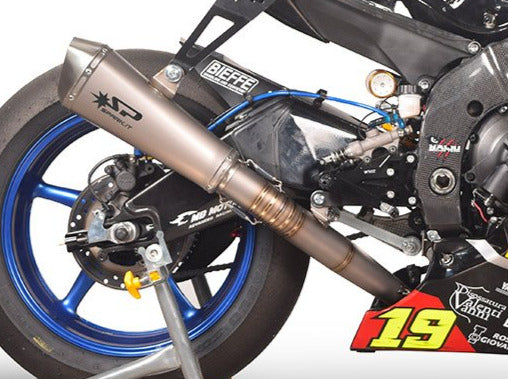 SPARK GYA8877 Yamaha YZF-R6 (2008+) Full Titanium Exhaust System "Konix" (racing; step 3)