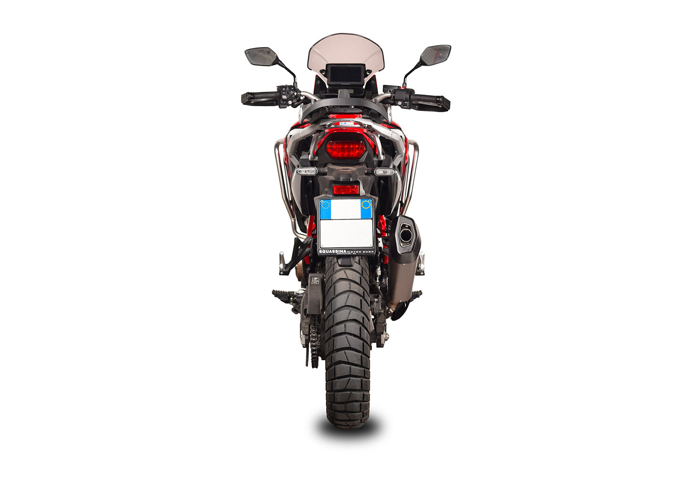 SPARK GHO1702 Honda CRF1100L Africa Twin (2020+) Slip-on Exhaust "Fighter" (approved; titanium)