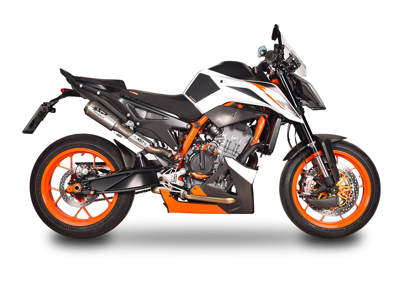 SPARK GKT0116 KTM 790 / 890 Duke (2018+) Semi-Full Double Exhaust System "MotoGP" (approved; titanium)