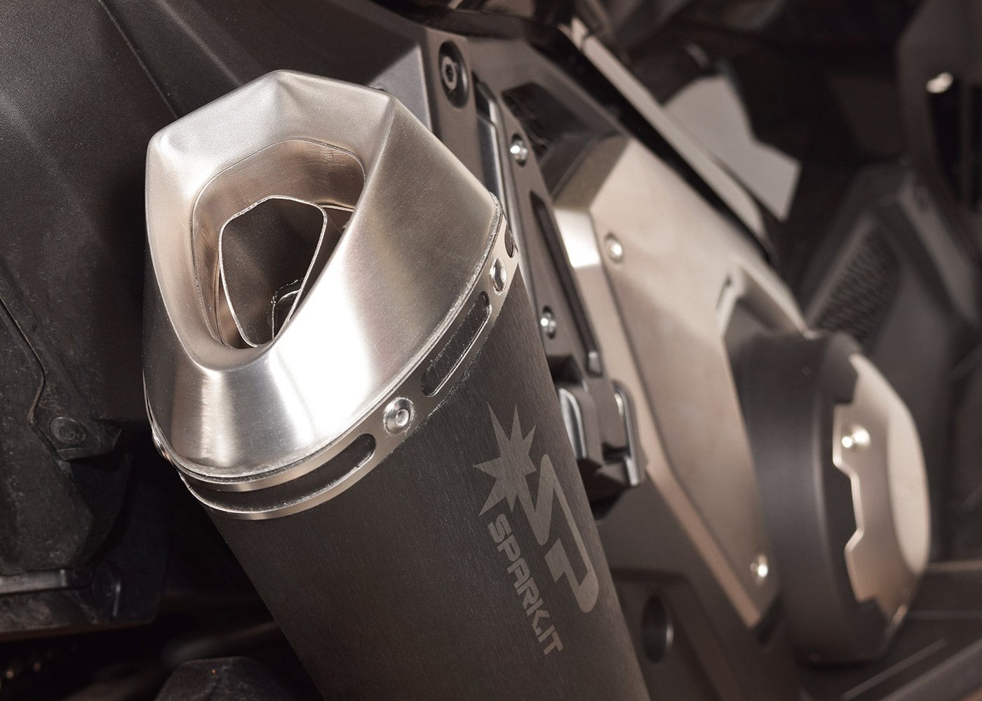 SPARK GHO1801 Honda X-ADV 750 (2017+) Slip-on Exhaust "Konix" (EU homologated)