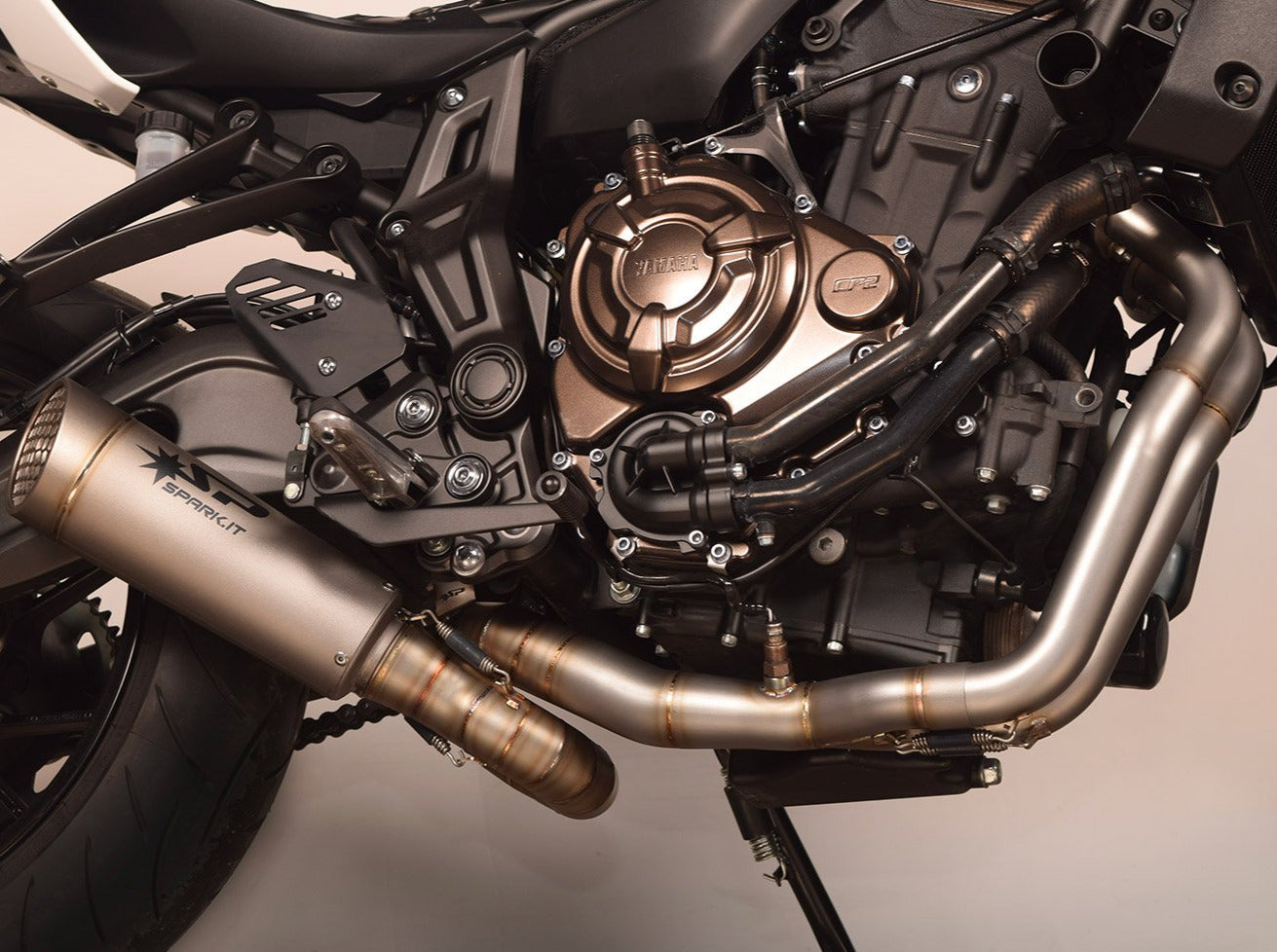 SPARK GYA8876 Yamaha MT-07/Tracer 700 Titanium Full Exhaust System "Grid-O" (racing)