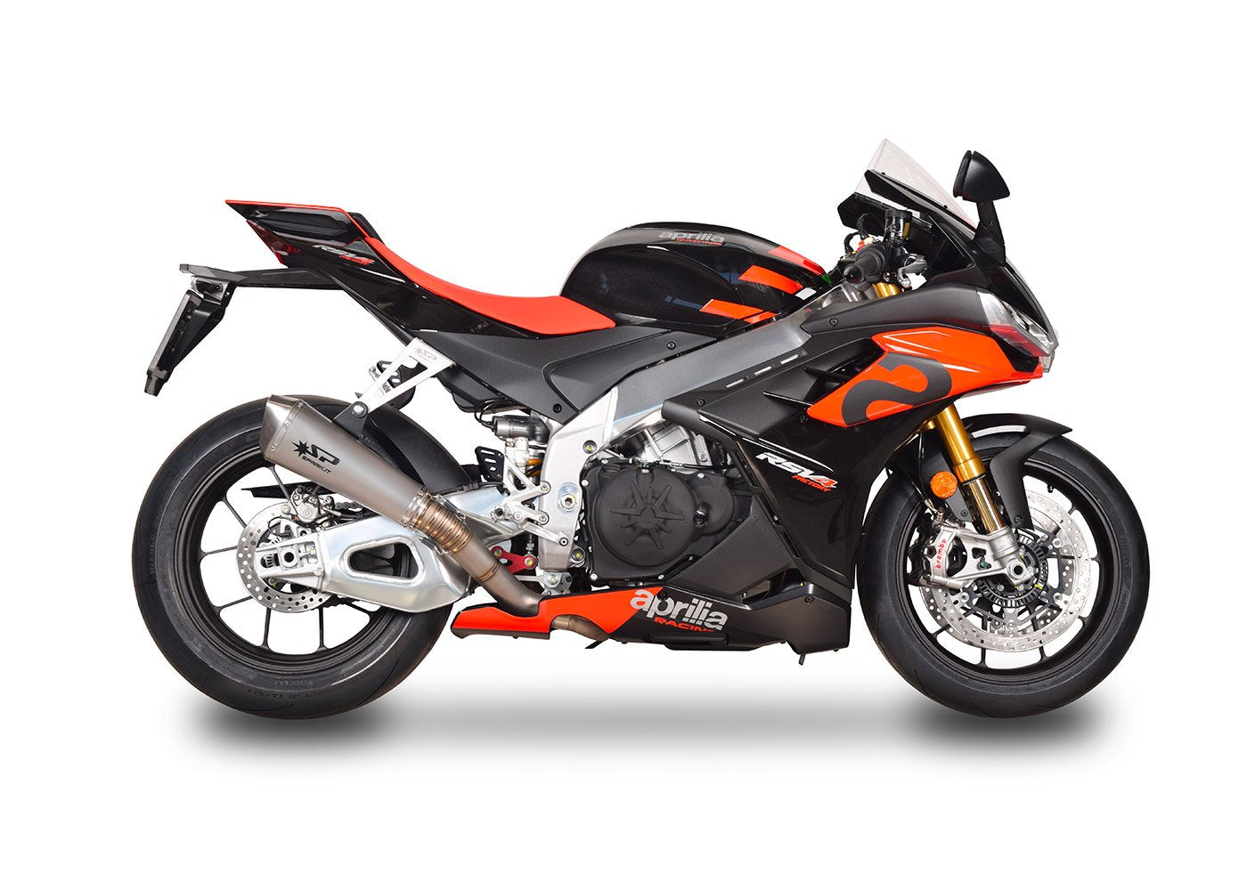 SPARK GAP0402 Aprilia RSV4 / Tuono V4 (2021+) Titanium Slip-on Exhaust "Konix" (racing)