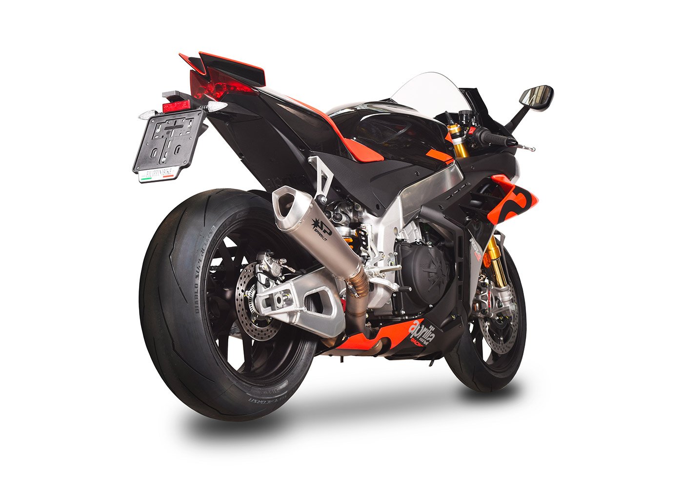 SPARK GAP0402 Aprilia RSV4 / Tuono V4 (2021+) Titanium Slip-on Exhaust "Konix" (racing)