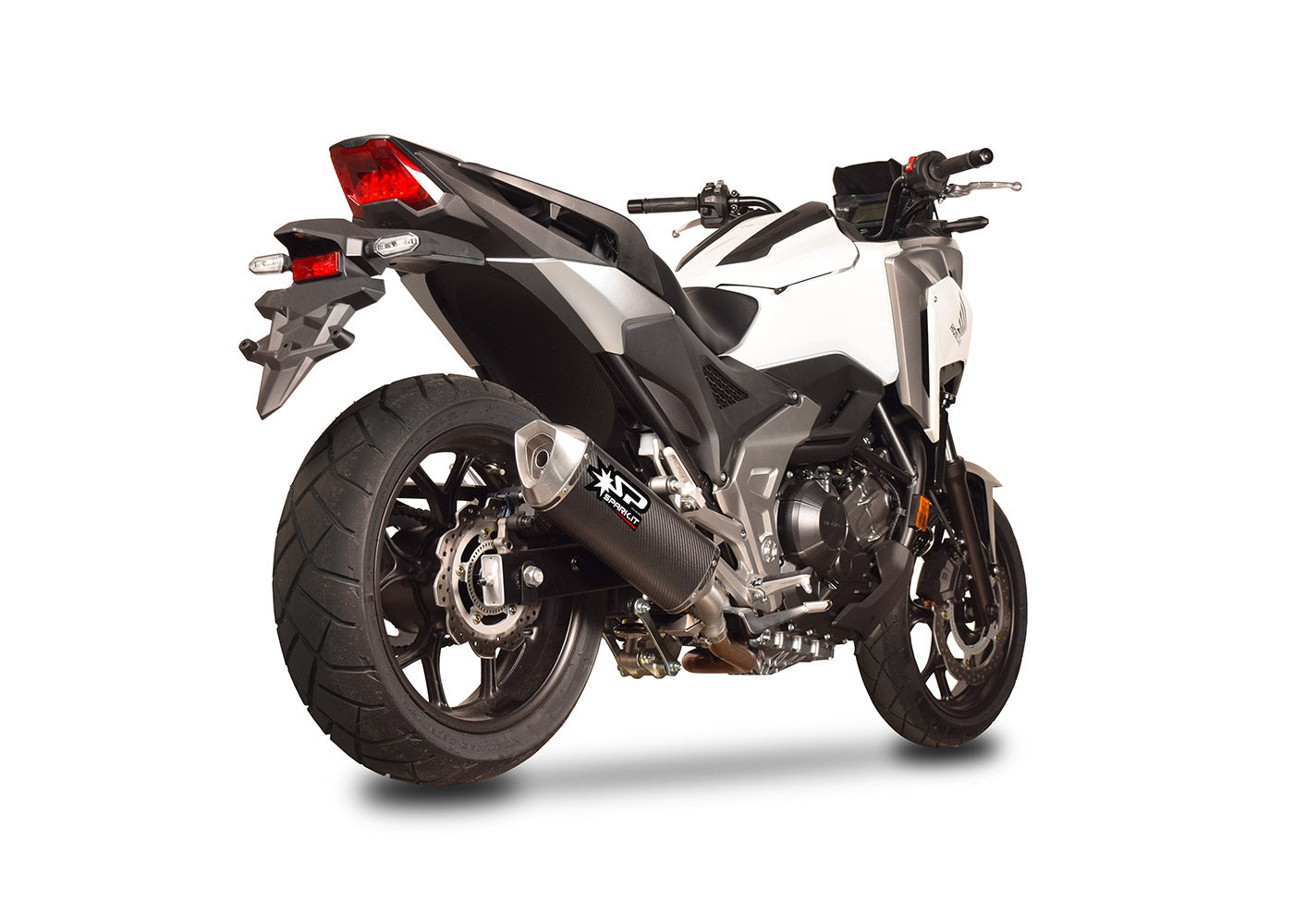 SPARK GHO1102 Honda NC700 / NC750 / Integra Slip-on Exhaust "Force" (EU homologated)