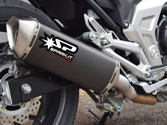 SPARK GHO1102 Honda NC700 / NC750 / Integra Slip-on Exhaust "Force" (EU homologated)