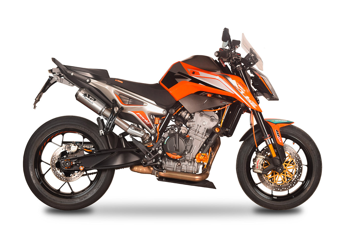 SPARK GKT0116 KTM 790 / 890 Duke (2018+) Semi-Full Double Exhaust System "MotoGP" (approved; titanium)