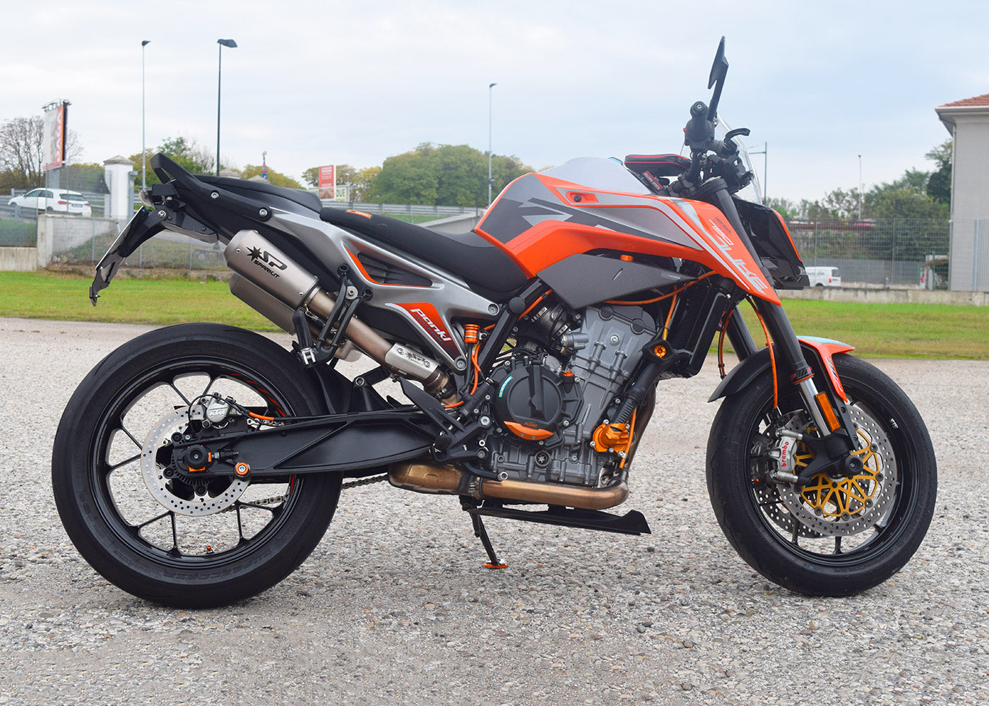 SPARK GKT0116 KTM 790 / 890 Duke (2018+) Semi-Full Double Exhaust System "MotoGP" (approved; titanium)