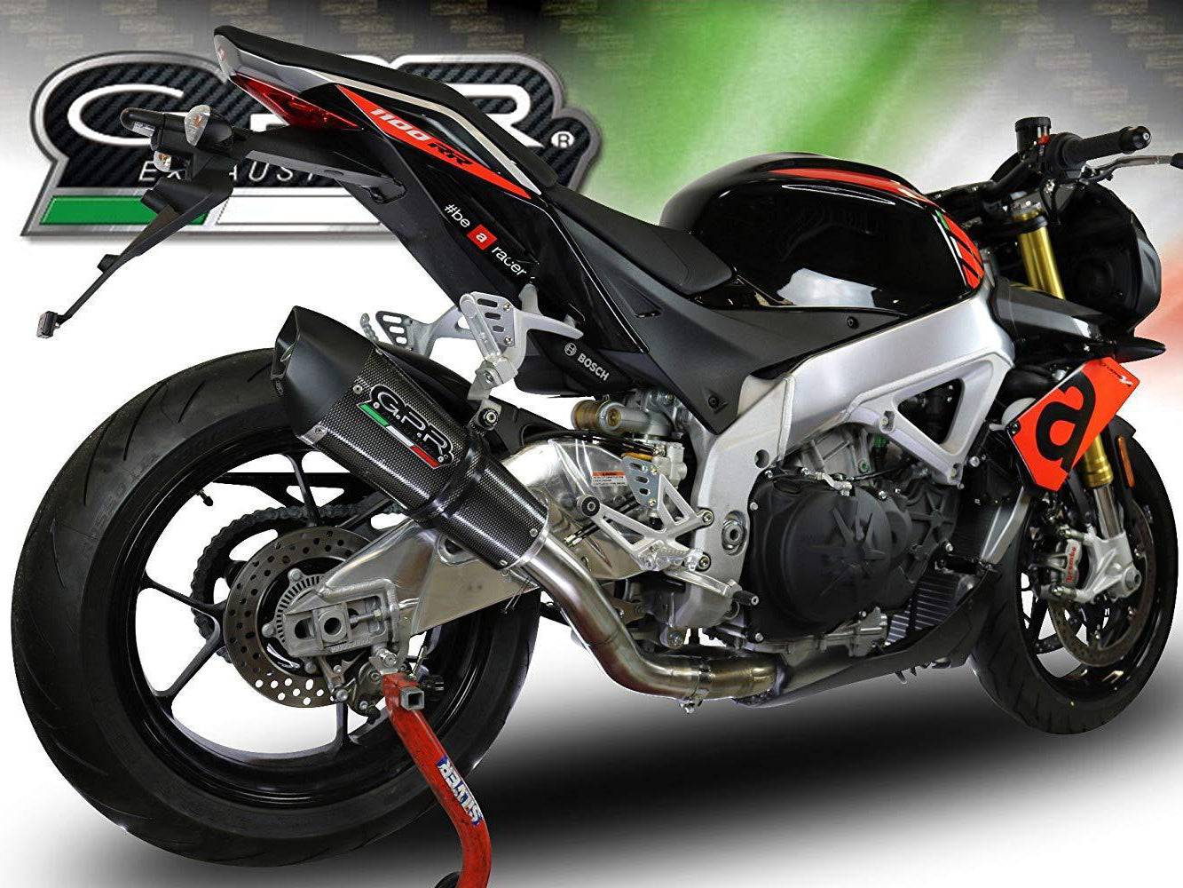 GPR Aprilia Tuono V4 1100 (17/18) Slip-on Exhaust "GPE Anniversary Poppy"